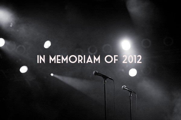 2012 Kaleidoscope : Goodbyes in 2012